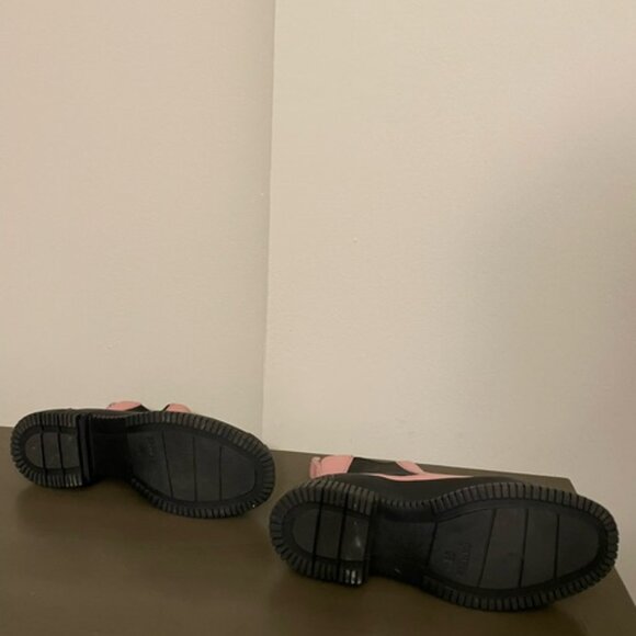 CAMPER Pull Tab Pix Round Toe Slip On BOOTS US 8 EU 38 PINK/BK - Picture 6 of 6